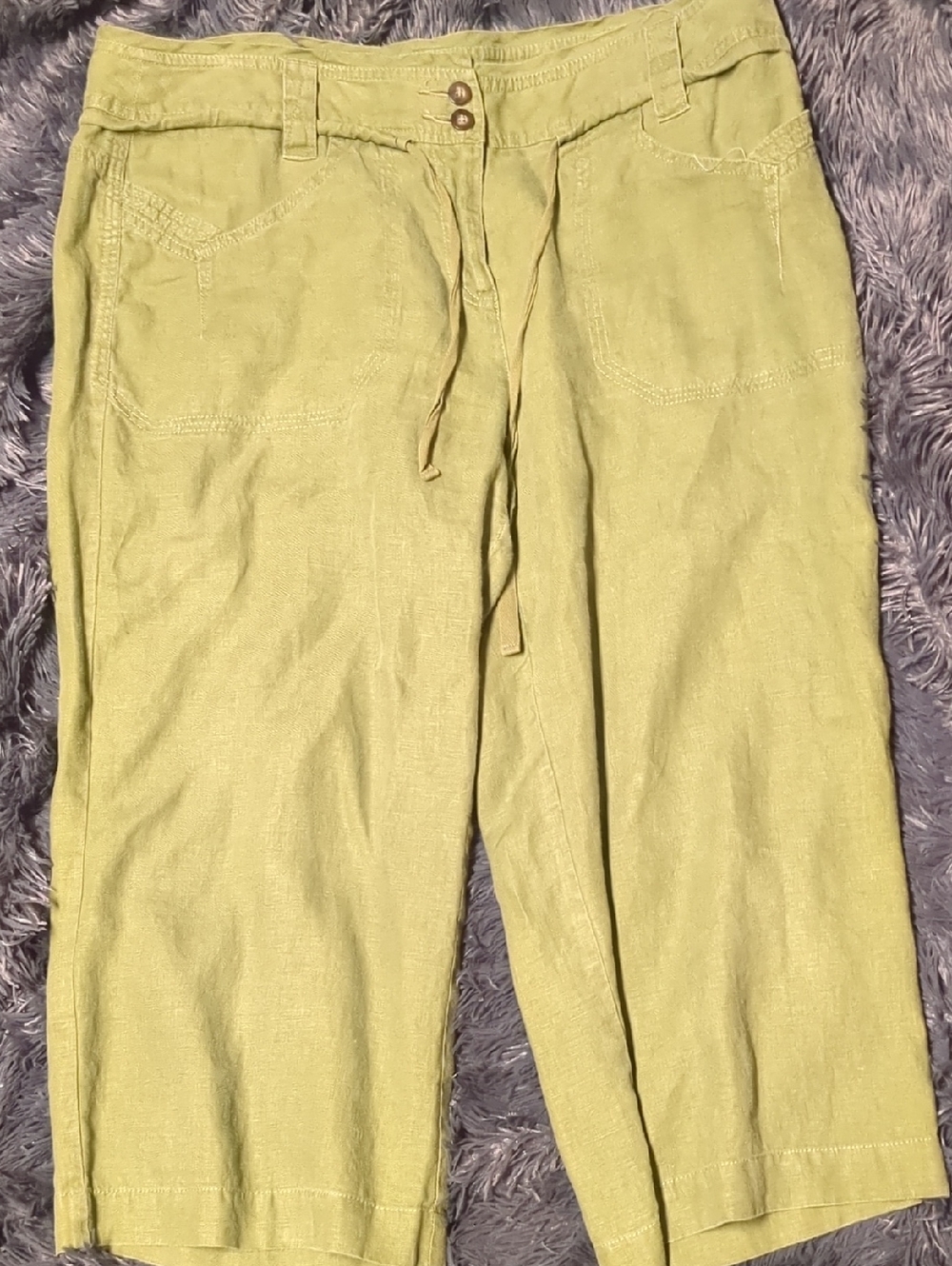 Avita Light Olive Green Women's Drawstring Chinos